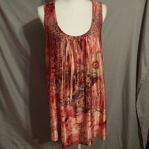 Peach tank top sleeveless Lane Bryant